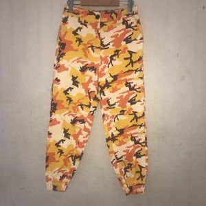 Orange Camo Joggers